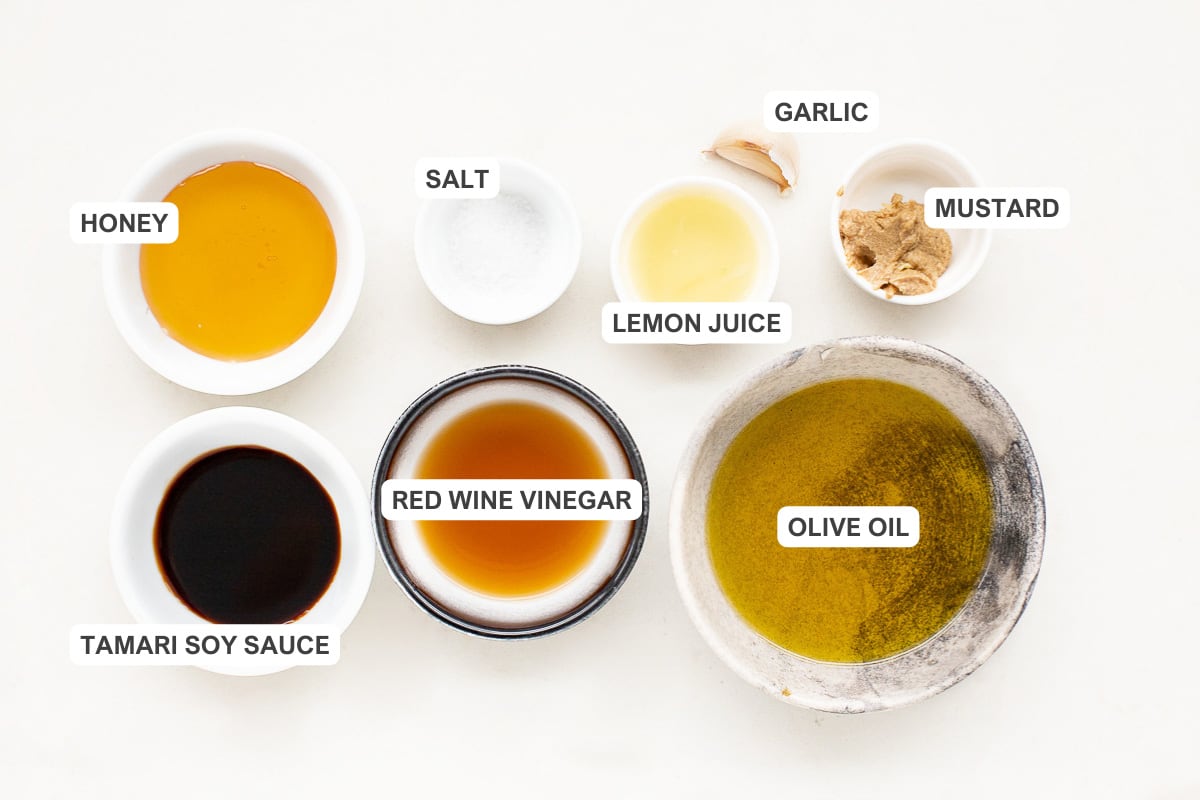 Ingredients for the dressing.