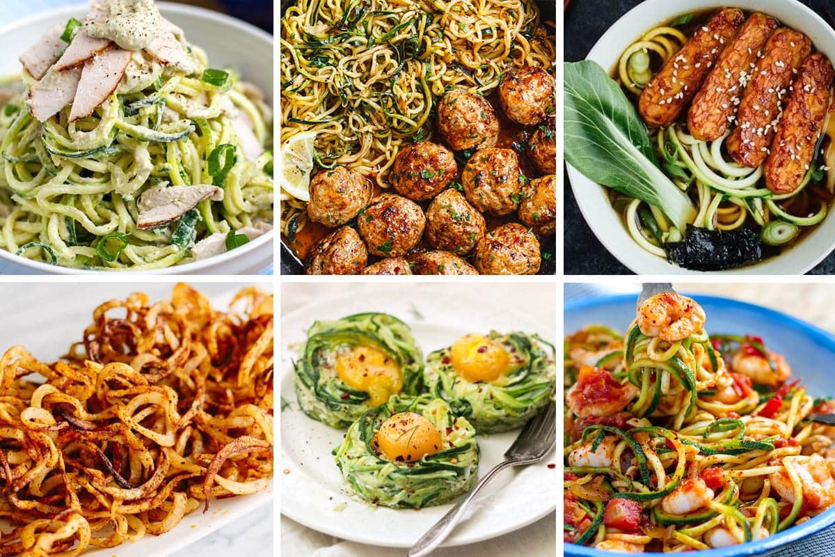 Spiralizer recipes feature image