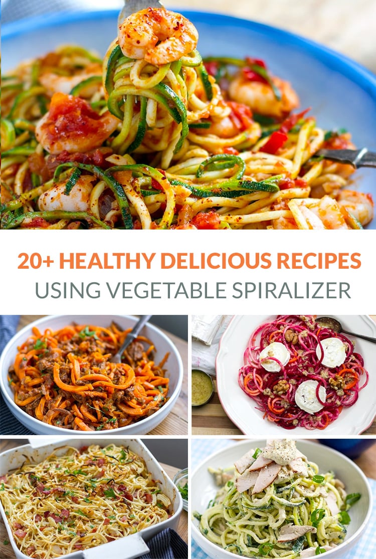 Spiralizer Recipes Using Vegetables