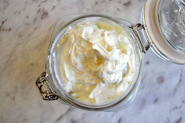 Raw cacao butter whipped body butter