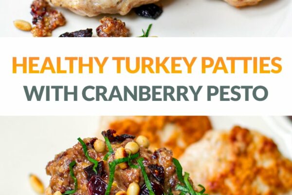 Ground Turkey Patties With Cranberry & Pine Nut Pesto