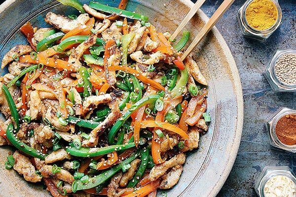 Crispy Shredded Chicken Chinese Stir-Fry