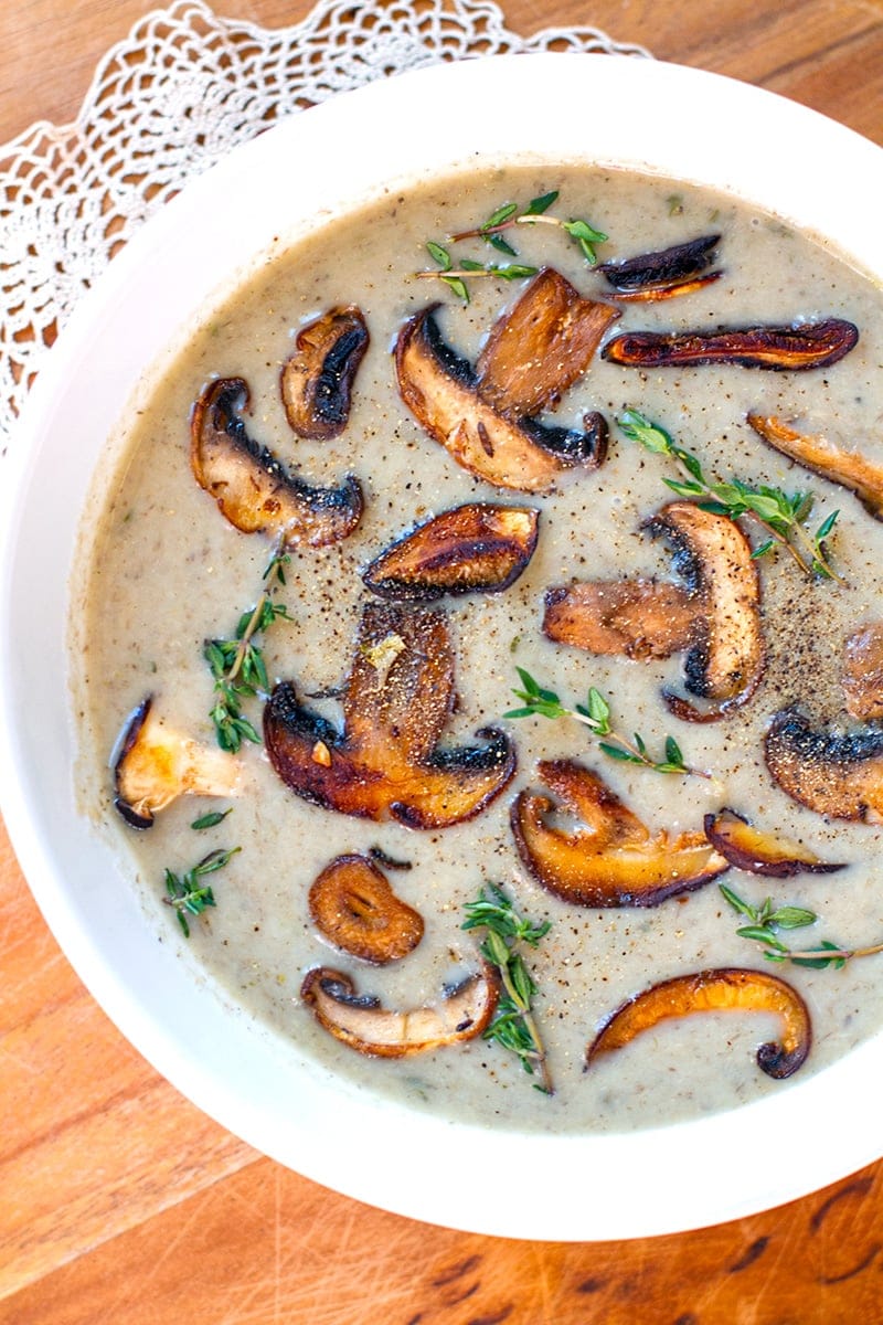 Vegan Mushroom Soup (Dairy-Free Cream of Mushroom Substitute)