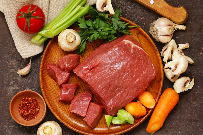 Paleo beef stew ingredients