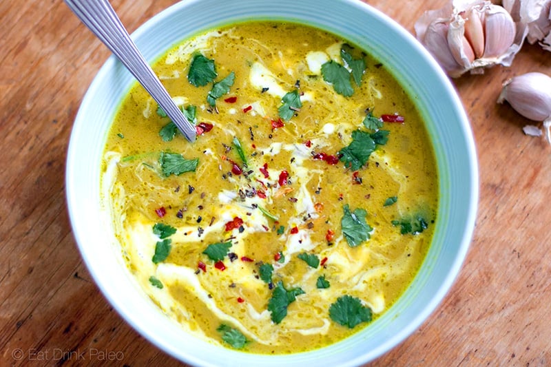 Thirty-Clove Garlic Soup (Healing, Gut-Health, Cold & Flu, Vegan, Gluten-free, Paleo)