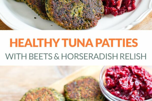 Healthy Tuna Patties With Added Kale & Beet Horseradish Relish (AIP, Paleo, Gluten-free, Whole30)