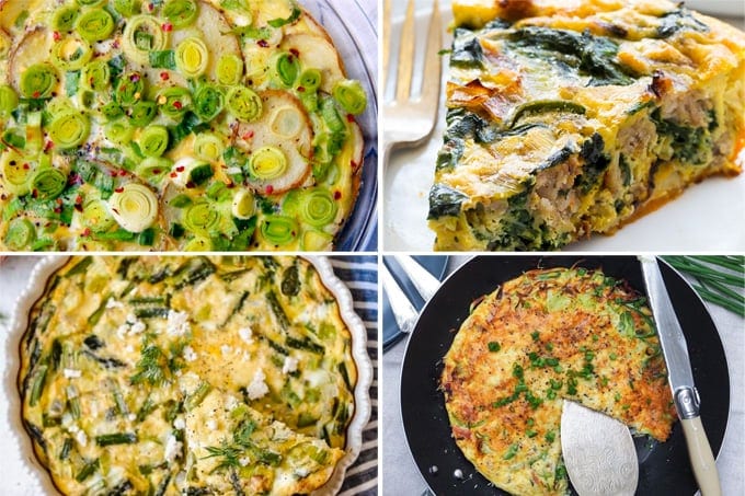 Leek Frittata & Quiche Recipes