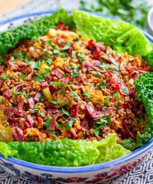 Unstuffed cabbage rolls.