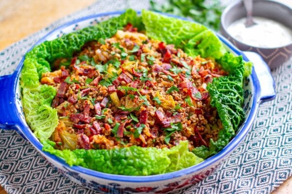 Unstuffed cabbage rolls.