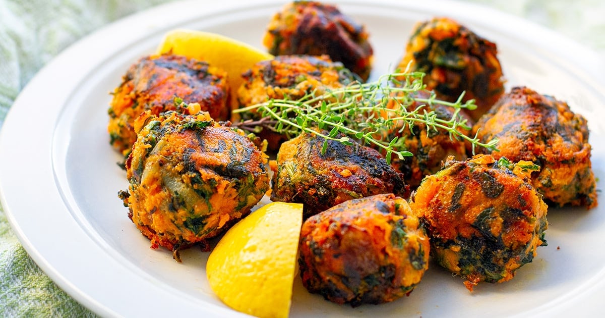 Spinach & Sweet Potato Balls