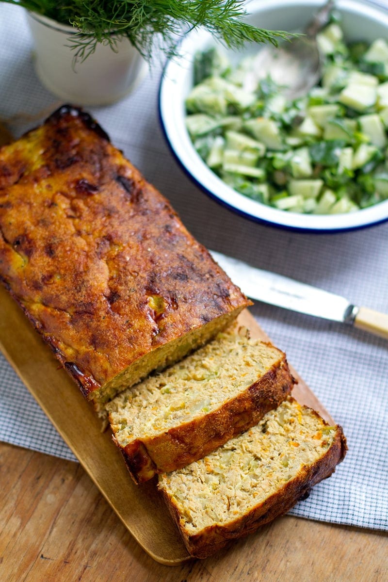 Salmon Loaf Recipe With Cucumber Salad