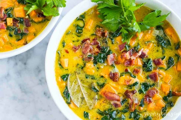 Sweet Potato Stew With bacon