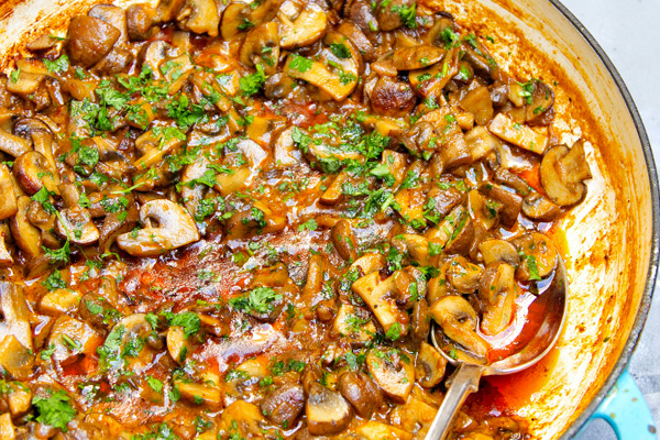 Paleo & vegan mushroom stew