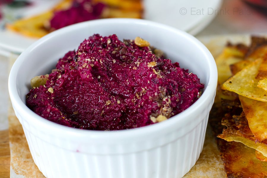 Beetroot Walnut & Prune Dip - Paleo, Gluten-free, Dairy-free