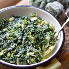 Dairy-Free Vegan Creamed Spinach (Paleo & Whole30 friendly)