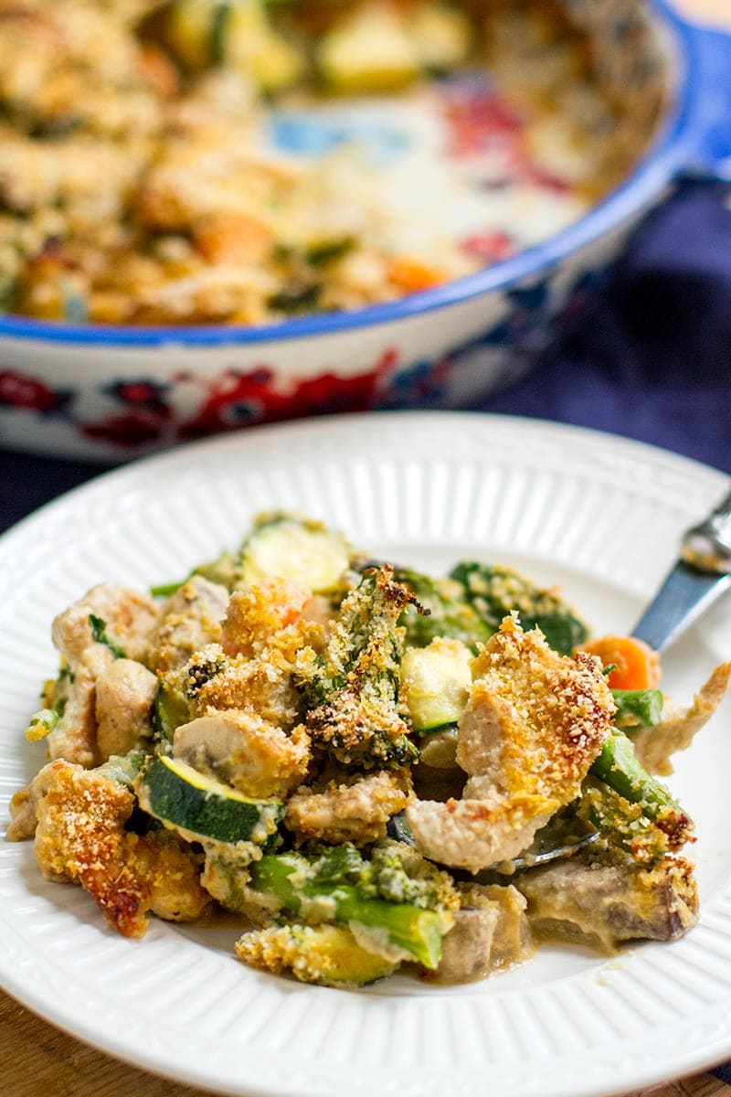 Creamy Paleo Turkey & Broccoli Casserole (Divan Style)