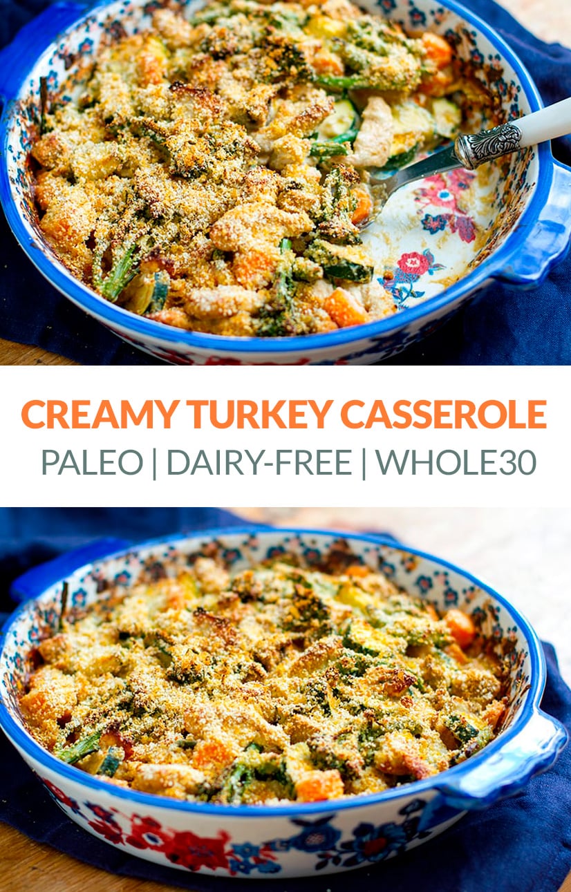 Creamy Paleo Turkey & Broccoli Casserole (Divan Style