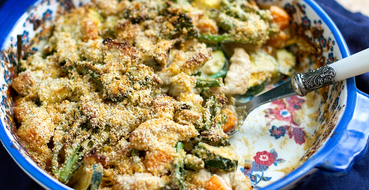Creamy Paleo Turkey Broccoli Casserole (Divan Style)
