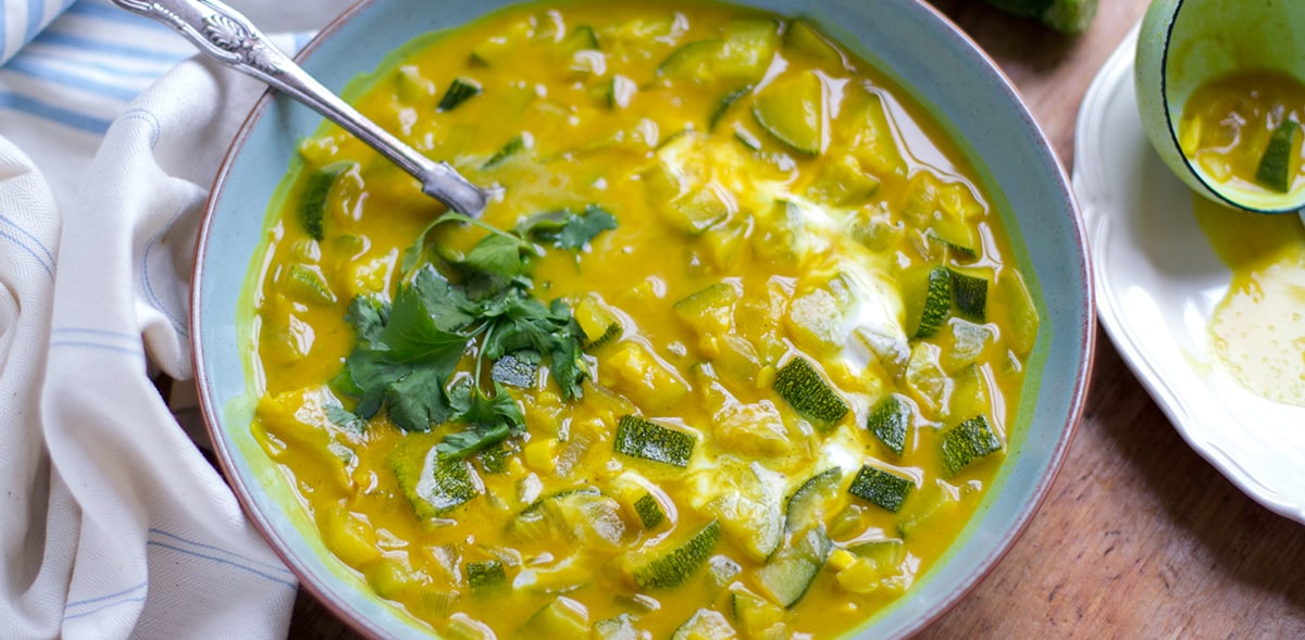 Turmeric Zucchini Soup (Paleo, Vegan, Keto, Whole30)