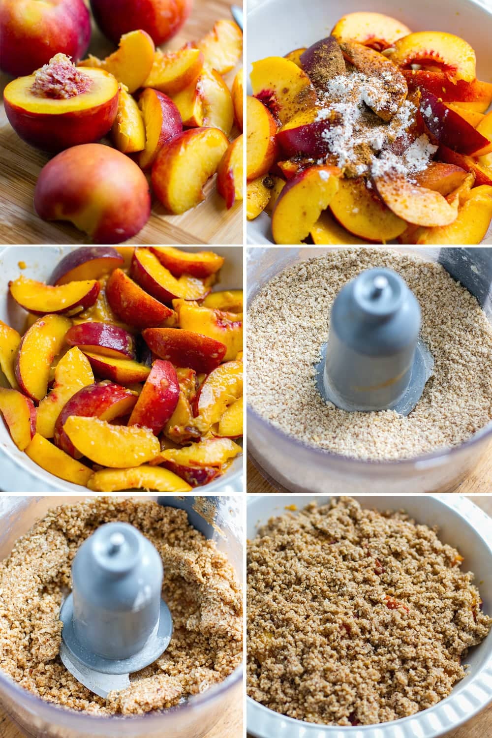 How to make paleo peach crisp and basil coconut cream