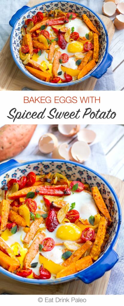 Spiced Sweet Potato Egg Bake - Paleo, Gluten-Free, Dairy-Free, Vegetarian.