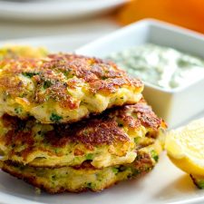 Broccoli & Cauliflower Halloumi Fritters (Gluten-Free, Grain-Free, Primal, Low Carb)