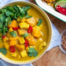 pumpkin chicken curry