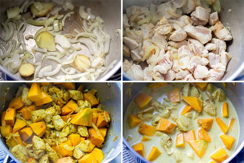 How to make kabocha squash curry recipe