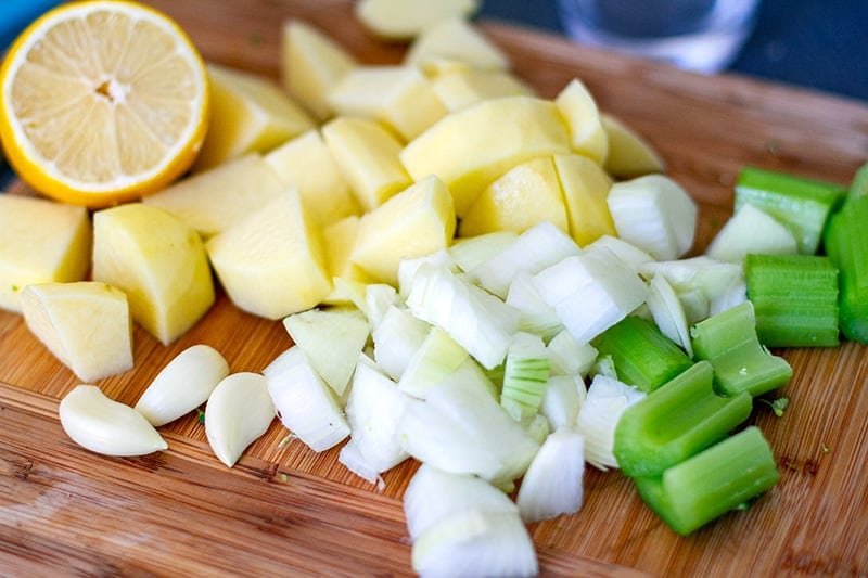 Ingredients for broccoli soup