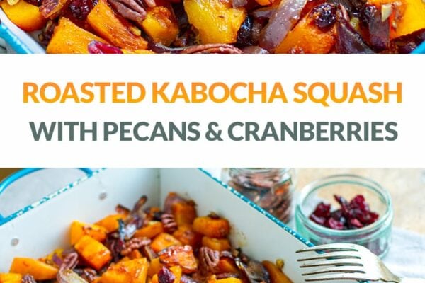 Roasted Kabocha Squash With Cranberries & Pecans