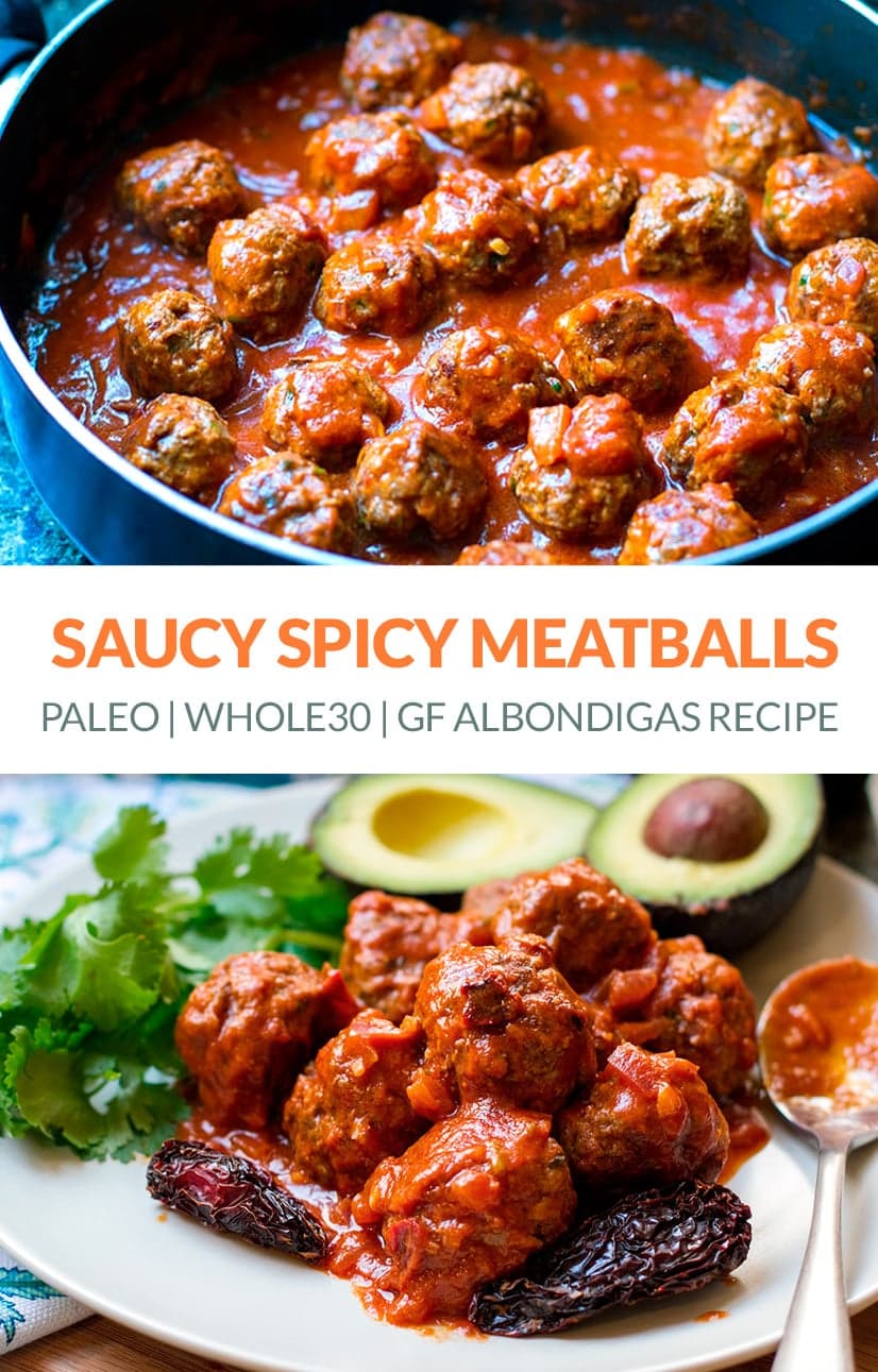 Saucy Spicy Meatballs (Albondigas Recipe) Made With Chipotle Chile Peppers