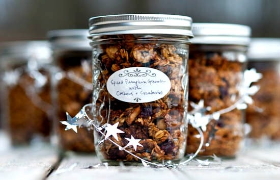 Homemade granola for Christmas gift