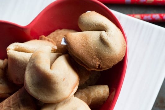 Grain free fortune cookies