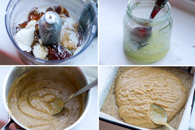 making caramel sauce with gelatin.