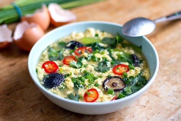 Paleo egg drop soup