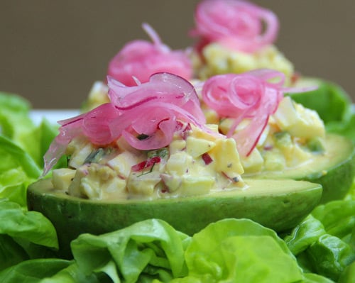 Egg stuffed avocados