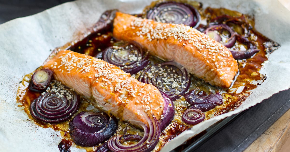 Orange Teriyaki Baked Salmon