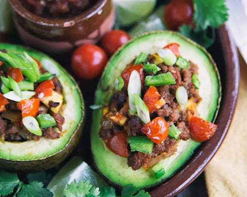 Taco stuffed avocados