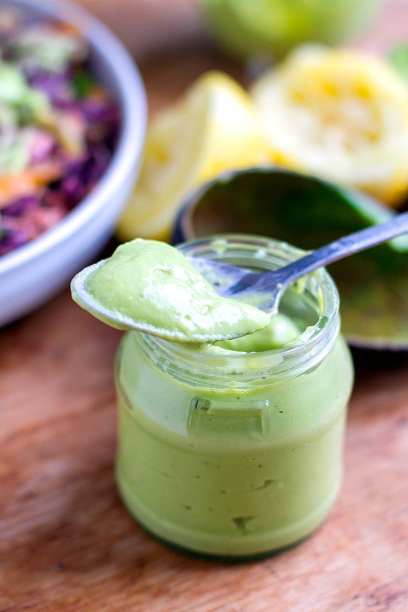 Avocado Dressing (Paleo, Dairy-free, Vegan)