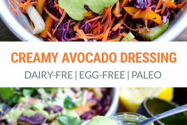 Creamy Avocado Dressing (Dairy-free, Egg-Free) | Paleo, Vegan, Keto