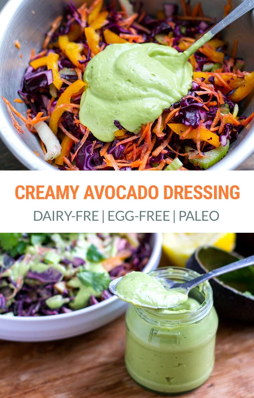 Creamy Avocado Dressing (Paleo, Vegan, Keto)