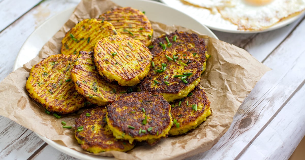 Cauliflower Hash Browns (LowCarb, Whole30)