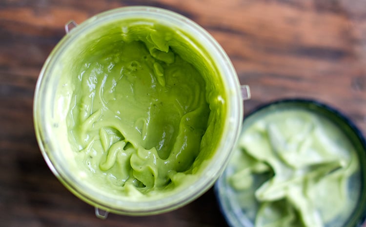 Creamy avocado dressing