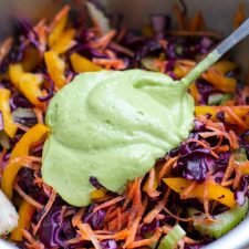 Creamy Avocado Dressing (Paleo, Dairy-free, Vegan)