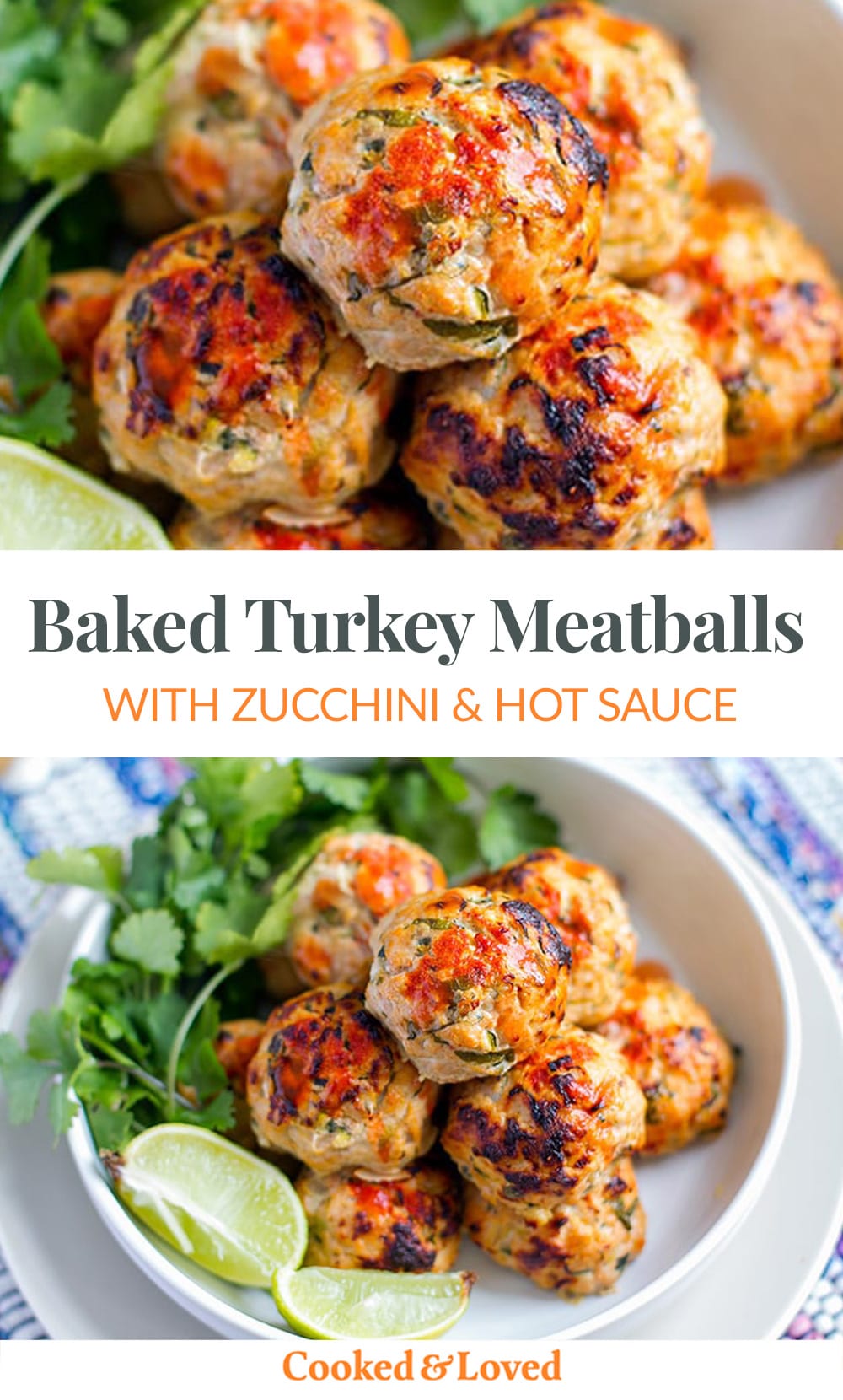 Baked Turkey Meatballs With Zucchini