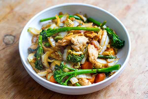 Cabbage Chicken Stir Fry