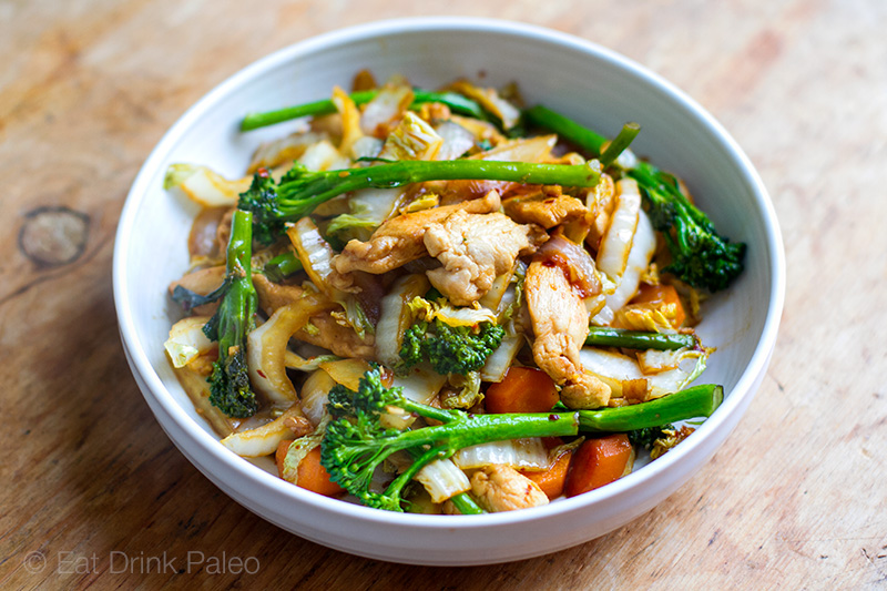 Paleo Chicken Cabbage Stir Fry