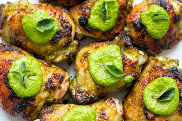 Baked Chicken With Green Sauce (Whole30, Low-Carb)