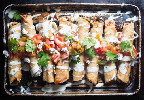 Gluten-free flautas with cassava flour