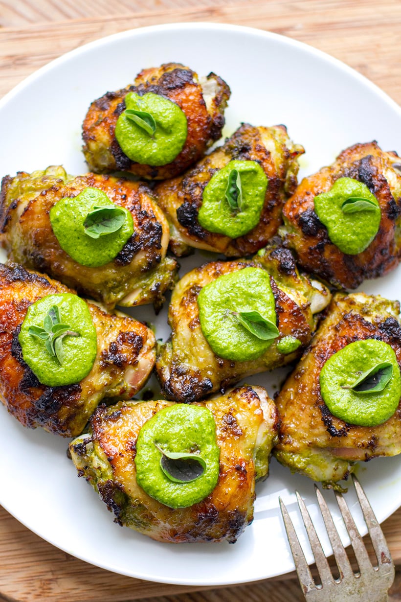 Baked Chicken With Green Sauce